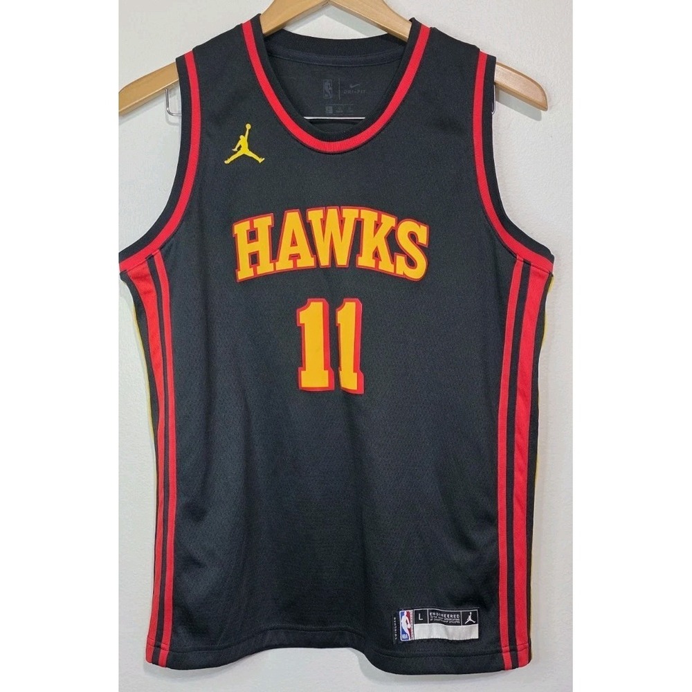Jordan Atlanta Hawks Trey Young Statement Swingman Jersey Youth L New #11 NBA‎